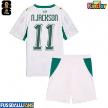 Senegal Nicolas Jackson #11 Heimtrikotsatz Kinder WM 2026 Kurzarm (+ Kurze Hosen)